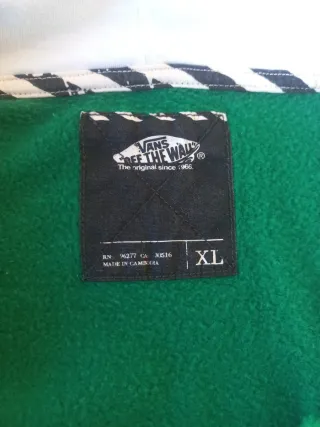 Sudadera Vans con capucha verde