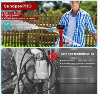 Bomba Agua Inalámbrica 21V + Accesorios