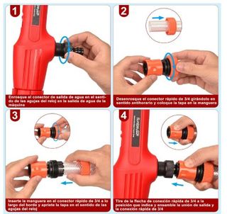 Bomba Agua Inalámbrica 21V + Accesorios
