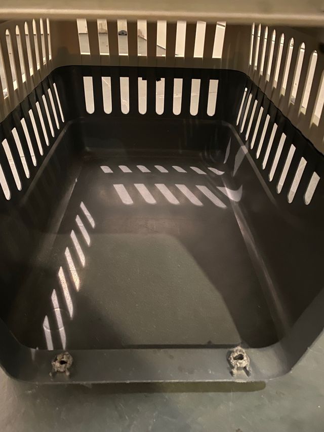 Transportín Perros/Gatos Beige y Negro