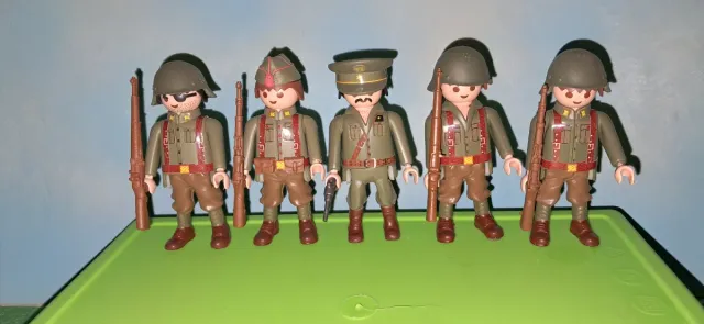 Playmobil lotto di 5 soldati personalizzati