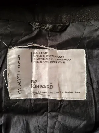 Pantalones Snowboard FW Catalyst 2L Negro, talla L