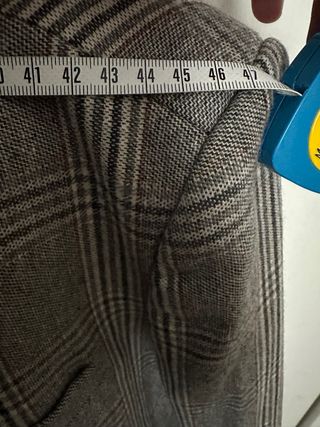 Blazer Mango lana grigio