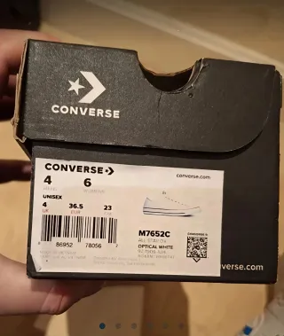 Converse All Star Ox Blancas Talla 36.5 Nuevas