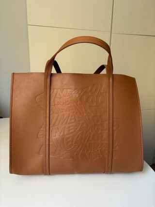 Bolso Bimba y Lola Piel Marrón Asa Doble