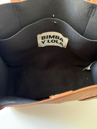 Bolso Bimba y Lola Piel Marrón Asa Doble