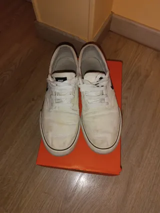 Zapatillas Nike 44.5 lona blanca