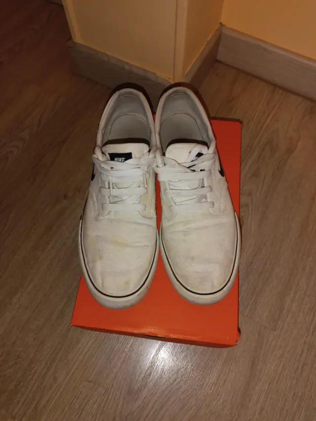 Zapatillas Nike 44.5 lona blanca