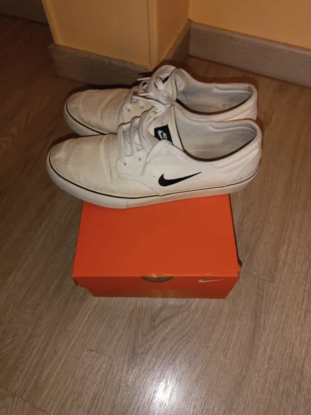Zapatillas Nike 44.5 lona blanca