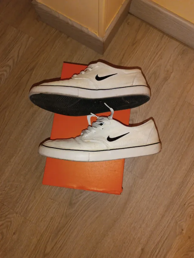 Zapatillas Nike 44.5 lona blanca