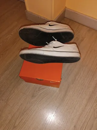 Zapatillas Nike 44.5 lona blanca