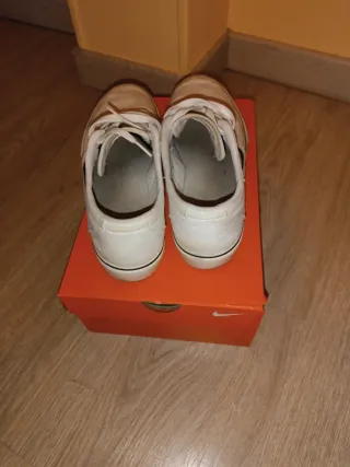Zapatillas Nike 44.5 lona blanca