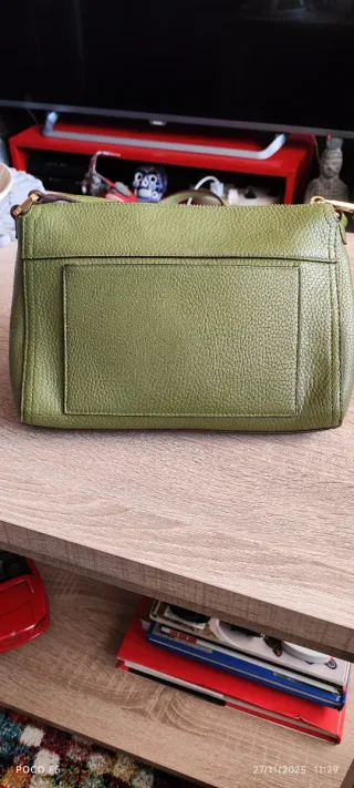 Bolso de piel verde Ralph Lauren