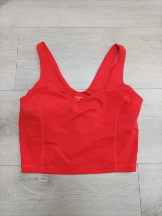 Top Corto Tirantes Deportivo Con Sujetador Talla L