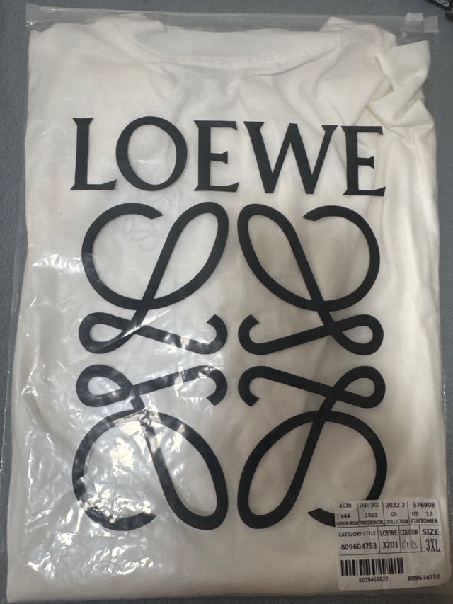 T-shirt Loewe bianca ricamata