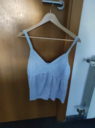 Camiseta tirantes azul