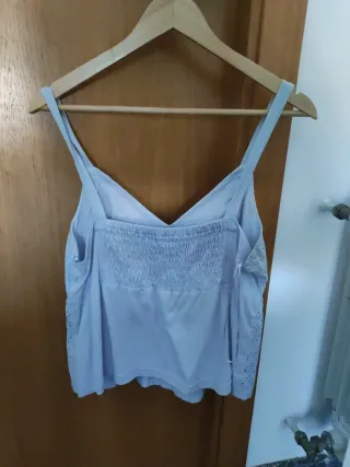 Camiseta tirantes azul
