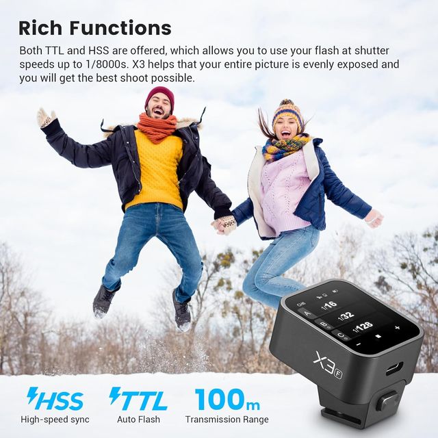 NUEVO Godox X3-F TTL Disparador Flash Inalámbrico