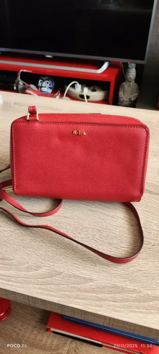 Bolso cartera Mujer Ralph Lauren Rojo