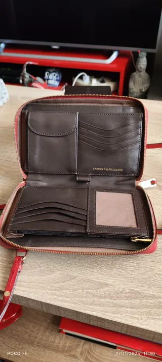 Bolso cartera Mujer Ralph Lauren Rojo