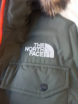 The North Face Anorak Verde Forro Naranja