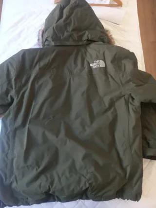The North Face Anorak Verde Forro Naranja