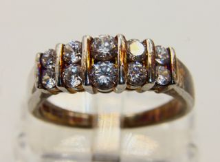 Magnifico anello argento pavé zirconi