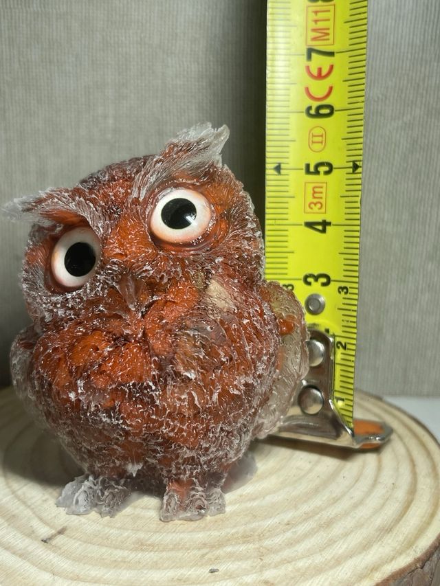 Gufo di diaspro rosso