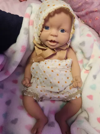 Muñeca Reborn Bebé completamente silicona 45ctm