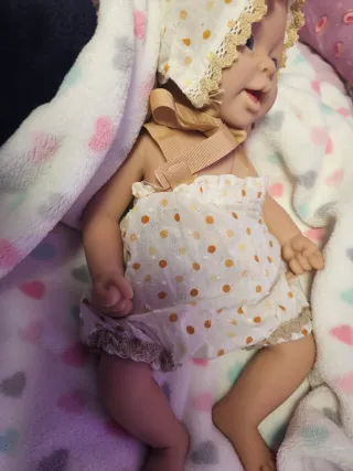 Muñeca Reborn Bebé completamente silicona 45ctm