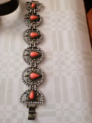 Colgante y 2 Pulseras Plata y Negro