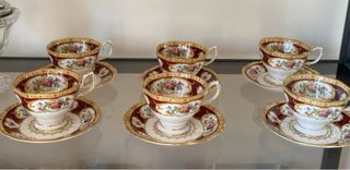 Set 6 Tazze e Piattini Royal Albert