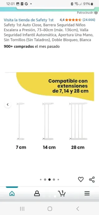 Barrera Seguridad Bebé Safety 1st