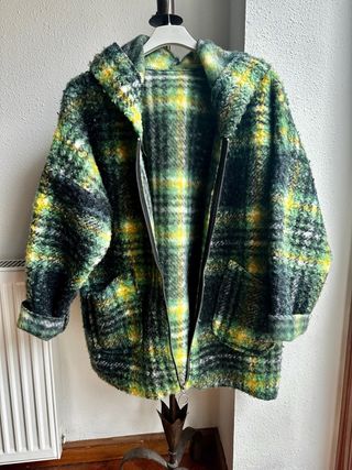 Chaquetón cuadros. Oversize