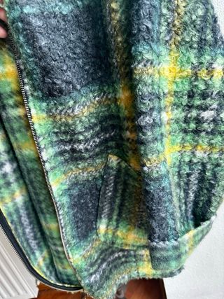 Chaquetón cuadros. Oversize