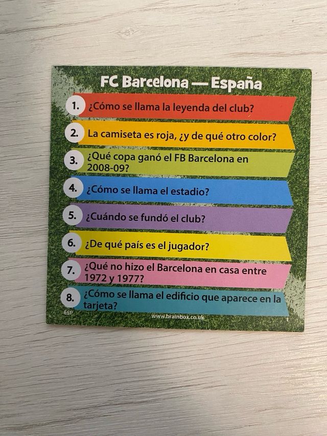 BrainBox Fútbol Juego Mental