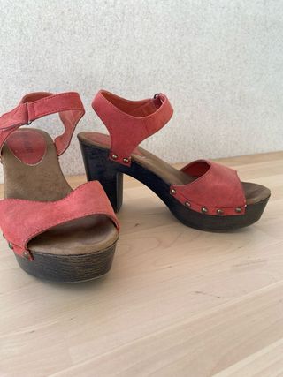 Sandalias tacón caldera talla 37