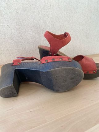 Sandalias tacón caldera talla 37