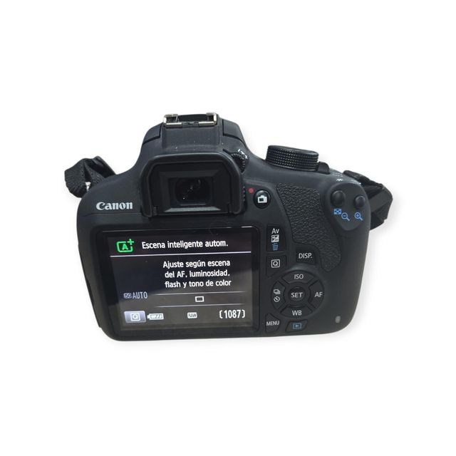 CÁMARA DIGITAL RÉFLEX CANON EOS 1200D 18MPX + EF-S 18-55MM 1:3.5-5.6 III + CARGADOR