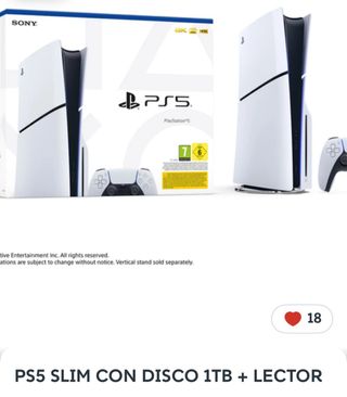 PS5 Slim con Disco 1TB + Lector