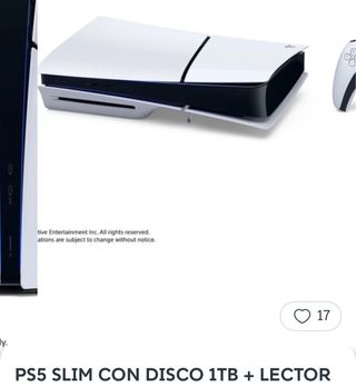 PS5 Slim con Disco 1TB + Lector