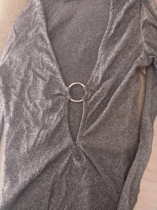 Body fiesta plateado con aro