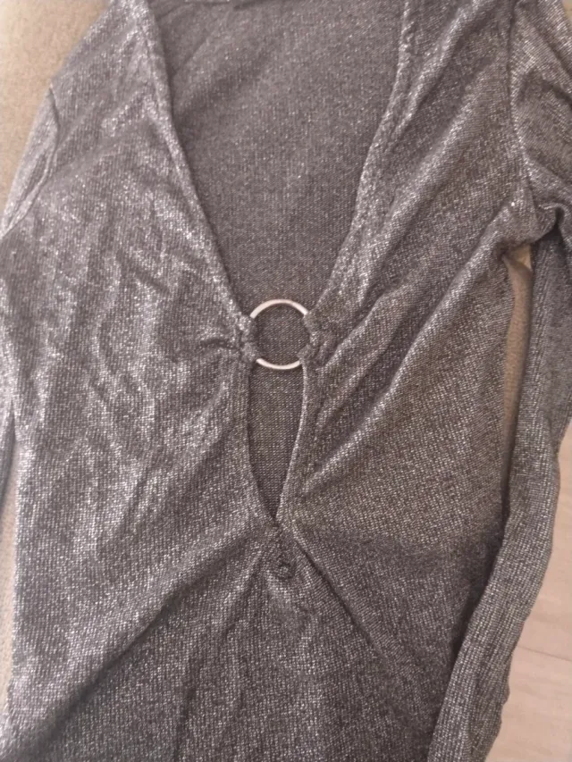 Body fiesta plateado con aro