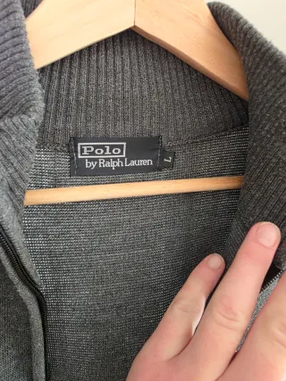 Chaqueta de punto Polo Ralph Lauren gris hombre