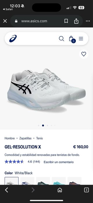 Zapatillas ASICS Blancas
