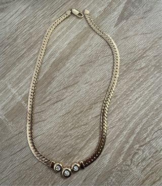 Collar Oro 14k con Diamantes  Pesa 23.9 g todo