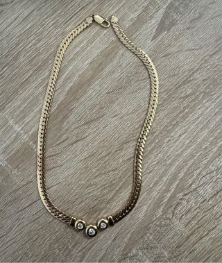 Collar Oro 14k con Diamantes  Pesa 23.9 g todo