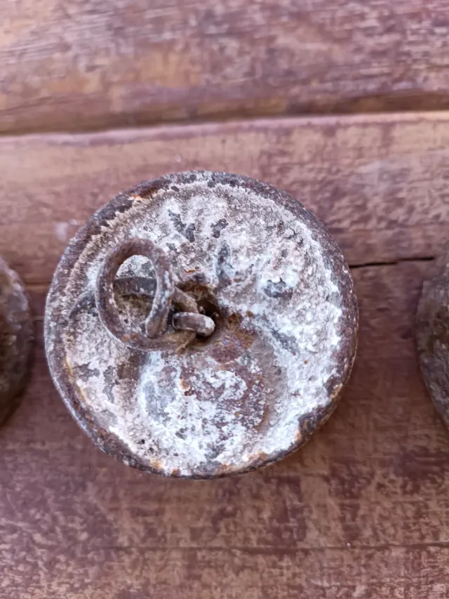 Lote 3 pesas balanza antiguas