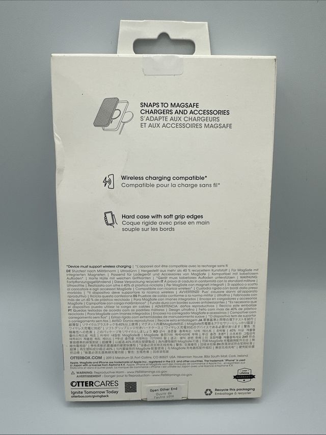 Custodia React MagSafe iPhone 16 Pro con glitter