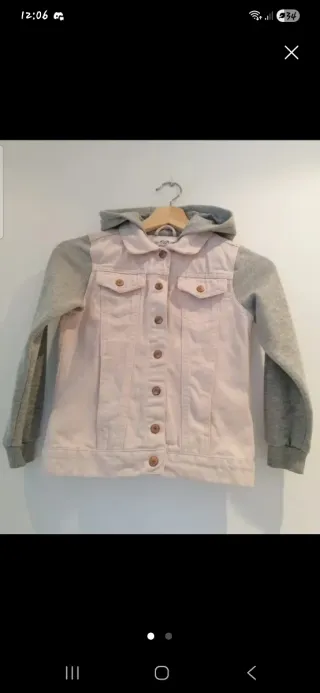 Chaqueta tejana niña con capucha
